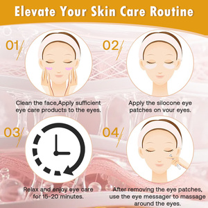 Patchs réutilisables en silicone pour le contour des yeux, masque pour les rides du sourire, couvre les plis nasogéniens, patchs anti-rides, s'adapte aux paupières pour les ridules - Product Image 6