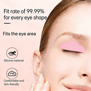 Vente en gros de coussinets oculaires noirs anti-UV, coussinets oculaires en silicone, patchs en gel sous les yeux pour extensions de cils - Product Image 1