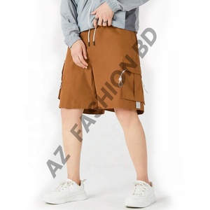Pantalones Cortos Cargo Casuales de Lona Tejida Transpirable para Hombre, de la Mejor Calidad, con Seis Bolsillos Laterales, Ajuste Holgado, Resistentes al Viento, Proveedor BD - Product Image 3