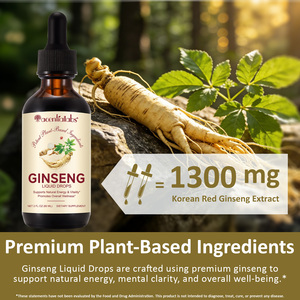 Suplementos Veganos de <span class=keywords><strong>Ginseng</strong></span> Vermelho Coreano Acentiallabs, Extrato Herbal Natural de <span class=keywords><strong>Panax</strong></span> <span class=keywords><strong>Ginseng</strong></span> em Gotas Líquidas para Homens e Mulheres - Product Image 3