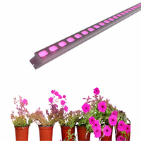 Papan Aluminium Alloy IP65 Khusus untuk Rumah Kaca Lanskap, Lampu LED Spektrum Penuh Lipat 50W untuk Pertumbuhan Tanaman Linear