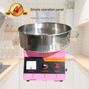 Máquina automática para hacer algodón de azúcar de 220V con tazón de acero inoxidable y cuchara para azúcar, para restaurantes e industrias minoristas, nueva condición. - Product Image 2