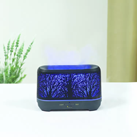 Humidificateur d'air ultrasonique 200ml personnalisable diffuseur d'huiles essentielles en métal sans flamme aromathérapie maison hôtel