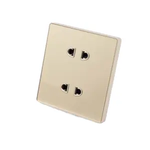 Nuevo modelo de moda diseño personalizado 10A 250V espejo de vidrio ultrafino interruptor de pared