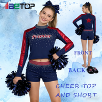 Tenue de cheerleading professionnelle pour adultes pour événements compétitifs – Respirante, à séchage rapide, en Spandex/Polyester, confortable et anti-humidité