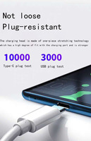Kabel Data USB 3.0 ke USB-C Tembaga Murni Berkualitas Tinggi 5A Pengisian Cepat dengan Logo Kustom Vytech untuk iPhone/iOS & Komputer