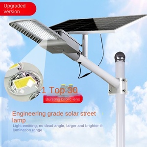 Lampe solaire LED pour rue, en alliage d'aluminium, IP66, 6000K, lumière du jour, montage mural, éclairage extérieur, panneau poly-Si, télécommande, 10 ans - Product Image 3