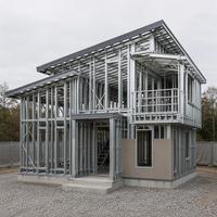 Villa de luxe en acier léger, maison préfabriquée, structure en acier, maison de vacances, construction rapide pour une vie de villégiature