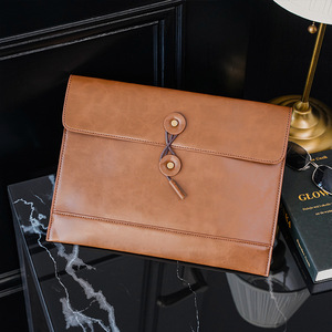 Commercio all'ingrosso Logo Personalizzato Sacchetto di Frizione Della Busta con la Corda Chiusura Dell'annata 3 Colori Degli Uomini di Affari di Lusso Del Progettista Del Sacchetto di Lusso Sacchetto di <span class=keywords><strong>Mano</strong></span> - Product Image 1