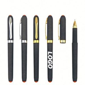 ปากกาโรลเลอร์บอลคลาสสิกแบบปรับแต่งได้พร้อมขอบสีทอง - อุปกรณ์เขียนที่หรูหราสำหรับของขวัญส่งเสริมการขาย - Product Image 1