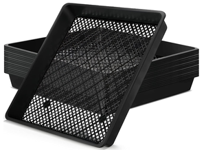 Vassoi per gocciolamento quadrati in plastica leggera e resistente materiale per piante da esterno/giardino Microgreens piantina idroponica - Product Image 3