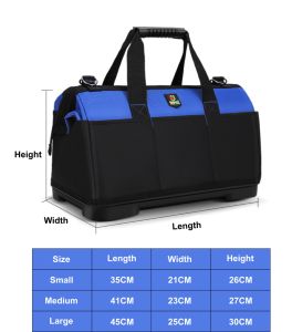 Bộ công cụ điện Bộ công cụ phần cứng chế biến gỗ Bộ đầy đủ bộ túi công cụ công suất lớn chống mài mòn dày đa chức năng - Product Image 6