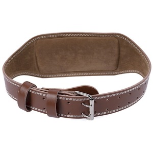 Premium PU-Leder Gewichtheber-Gürtel Metallschnalle Rutschfest Faltbar 2CM Dicke Langlebige Lendenwirbelstütze für Unisex Krafttraining - Product Image 4