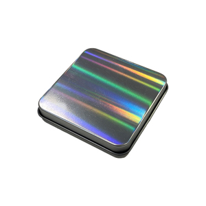 Nguồn nhà máy bán buôn tùy chỉnh in ấn CR hộp thiếc vuông bản lề nắp trước CuộN hộp thiếc Holographic in ấn childproof <span class=keywords><strong>tin</strong></span> - Product Image 5