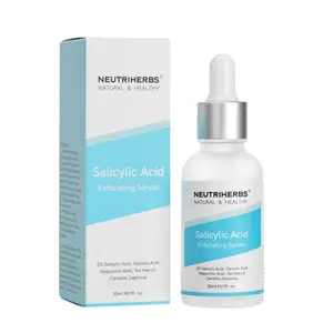 Private Label 30 ml Hilfe bei der Verstopfung der Poren und Erhöhung der Zeller neuerung Salicylsäure-Peeling-Serum
