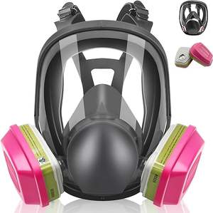 หน้ากากป้องกันสารเคมีแบบเต็มหน้า สำหรับงานพ่นสี ป้องกันแก๊สพิษ ควัน และสารเคมี - Product Image 2