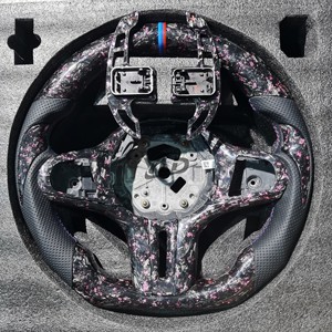 Volante de Fibra de Carbono Personalizado YLD para <span class=keywords><strong>BMW</strong></span> E90 E91 E92 E93 M3 Serie 3 328i 330i <span class=keywords><strong>335d</strong></span> Serie 1 135i con Soporte para Pantalla LED - Product Image 3