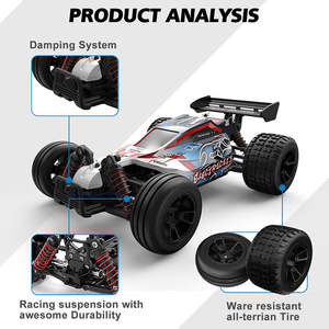 <span class=keywords><strong>Voiture</strong></span> RC Buggy 4x4 haute vitesse à l'échelle 1/18, 2,4 GHz, pour drift, prête à l'emploi (RTR), pour passionnés, enfants et amateurs, idéale comme cadeau - Product Image 5