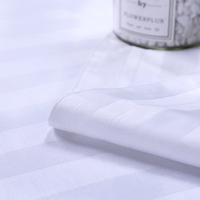 Vente en gros de linge de lit en coton pur blanc à rayures jacquard pour hôtel 5 étoiles, linge de lit d'hôtel