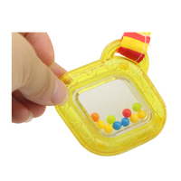 Livre en tissu doux Montessori pour bébé, livre sensoriel avec miroir et anneau de dentition, livre éducatif à suspendre à la poussette pour nouveau-né
