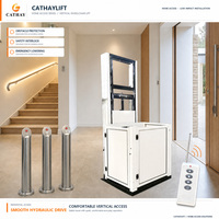 Cathaylift HL Mini, élévateur hydraulique électrique conforme à la norme ISO, 200-500 kg, 1-10 m, 2-3 étages, usage personnel extérieur, télécommande