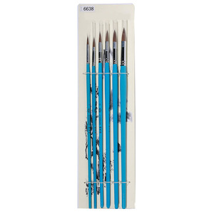 6pcs di arte pittura piatto sintetico pennello pittura ad <span class=keywords><strong>acquerello</strong></span> - Product Image 2