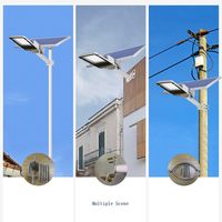 Vente directe usine : Lampadaire solaire extérieur LED 3000W pour routes, étanche IP66, en ABS, CRI 95 élevé, avec télécommande et détection automatique