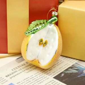 ของตกแต่งคริสต์มาสทำมือจากแก้วเป่ามือ รูปทรงต่างๆ  ของตกแต่งผลไม้และอาหารเพ้นท์ลายด้วยมือ  ของตกแต่งต้นคริสต์มาสแบบสั่งทำพิเศษ - Product Image 6