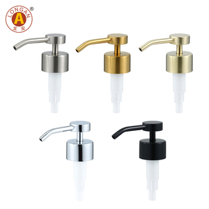 Botella de vidrio de 500 ml (16 oz) con bomba dispensadora de jabón, champú o jabón líquido, con etiqueta colgante de cerámica, modelo Longan Custom. - Product Image 3