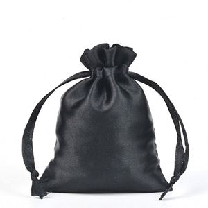 Sac à cordon personnalisé avec logo, beige, en satin, pour emballage cadeau, pochette pour parfum, vêtements, chaussures, sac anti-poussière - Product Image 2