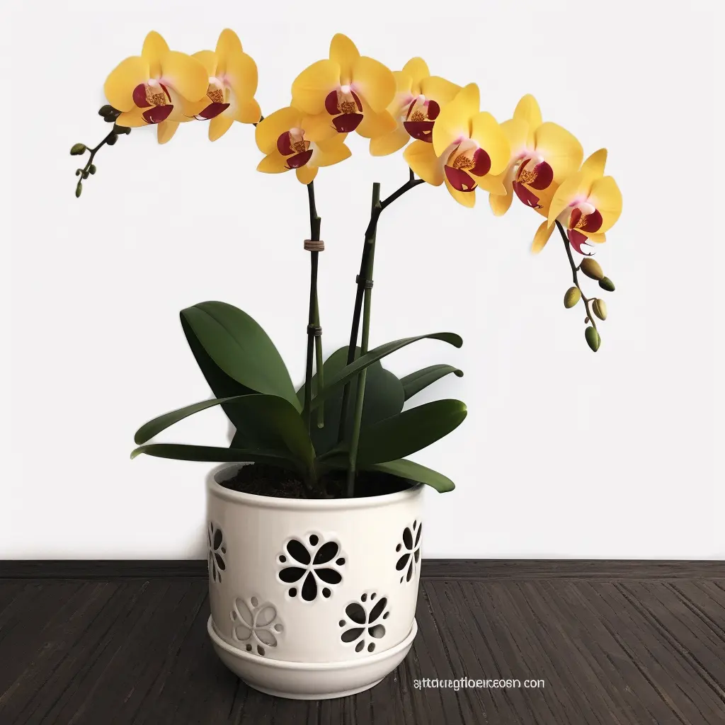 Maceta de orquídeas de cerámica blanca, maceta de orquídeas de cerámica transpirable, contenedor de orquídeas de drenaje para plantas, maceta esmaltada de alta tasa de supervivencia