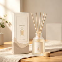 Coffrets diffuseurs à bâtonnets écologiques personnalisés de 100 ml avec parfum sur mesure, marque privée, coffret cadeau de parfum d'ambiance, fabricant OEM