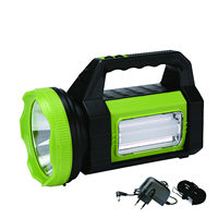 Projecteur LED extérieur DT-8013 50W et lampe torche rechargeable avec fonction USB, indice de protection IP33, blanc neutre 4100K, 35-100 lumens
