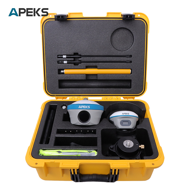 Apeks Max5 RTK Base GNSS Receiver 13200mAh Battery 5W IP68 Waterproof WiFi/Bluetooth/4G/5G Network Land Survey Instrument