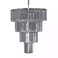 Style européen nouvelle bande de glace acrylique lampe lustre en cristal mariage Banquet salle plafond décoration pendentif