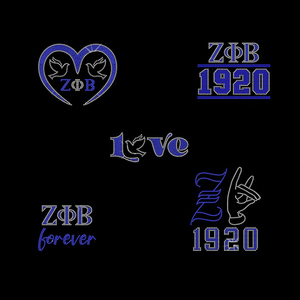 Venta al por mayor <span class=keywords><strong>de</strong></span> transferencias <span class=keywords><strong>de</strong></span> diamantes <span class=keywords><strong>de</strong></span> imitación termoadhesivas personalizadas con letras griegas Zeta Phi Beta 1920, cristales brillantes Zeta 1920, recién llegadas. - Product Image 4