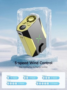 Portable Waist Fan Clip on Belt Adjustable Wearable Personal Cooling Fans Rechargeable <b>Battery</b> <b>Operated</b> Hands-Free Hanging - Product Image 3