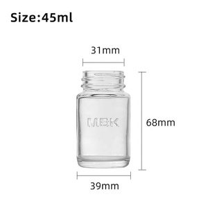 Tùy chỉnh bao bì logo con kháng dày tường hình tròn 45ml bé jeeter lọ thủy tinh với màu đen cr nắp - Product Image 5