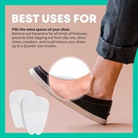 Coussinets en feutre autocollants blancs pour la languette des chaussures, pour hommes et femmes, inserts souples pour chaussures, semelles intérieures