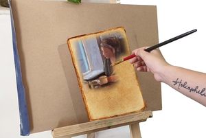 Papel de Acuarela Premium 100% Algodón, 200 GSM, con Borde Natural, Superficie Rugosa, Papel Artístico para Artistas, Pintores y Creativos - Product Image 2