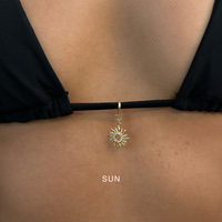 Construisez votre propre charme pour Bikini à la mode été accessoires breloques conque Puka soleil étanche or acier inoxydable femme bijoux