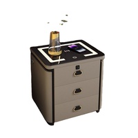 Table de chevet intelligente sans fil avec lecteur d'empreintes digitales, prix d'usine, mobilier de luxe pour chambre à coucher et salle de bain, sur mesure
