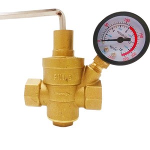 วาล์วลดแรงดันน้ำแบบปรับได้ DN20 PN16 พร้อมเกจวัด สำหรับก๊อกน้ำและเครื่องทำน้ำอุ่นไฟฟ้า - Product Image 5