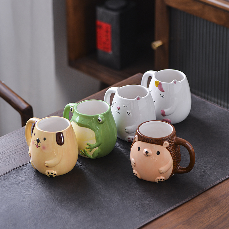 Ceramic Embossed Frog Mug - Eco-Friendly & Hand Made