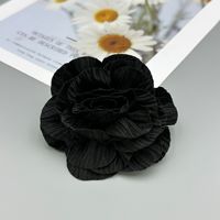 Personnalisé à la main fleur rayé crêpe tissu fleur bricolage couvre-chef corsage personnalisable dans n'importe quelle taille et couleur