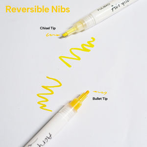 12色の細字アクリル絵の具マーカーペンセット、子供用布絵の具アートマーカーペン用永久インク - Product Image 5