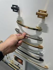 L-2637 Kosin emas nikel disikat dan pegangan pintu lemari krom laci Modern kenop tarik pegangan seng dan kenop - Product Image 4