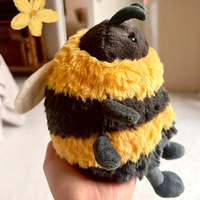 Peluche super douce Jellycat Adorable Albee Bee pour enfants, cadeau apaisant, compagnon amusant, décoration de chambre, poupée, collection Printemps