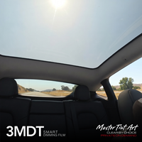 Película Inteligente para Control de Atenuación M9 MT35, Negra 3MDT, Tinte Inteligente, 89% de Rechazo de Calor, 100% de Protección UV, Autoregenerable, para Tesla Model