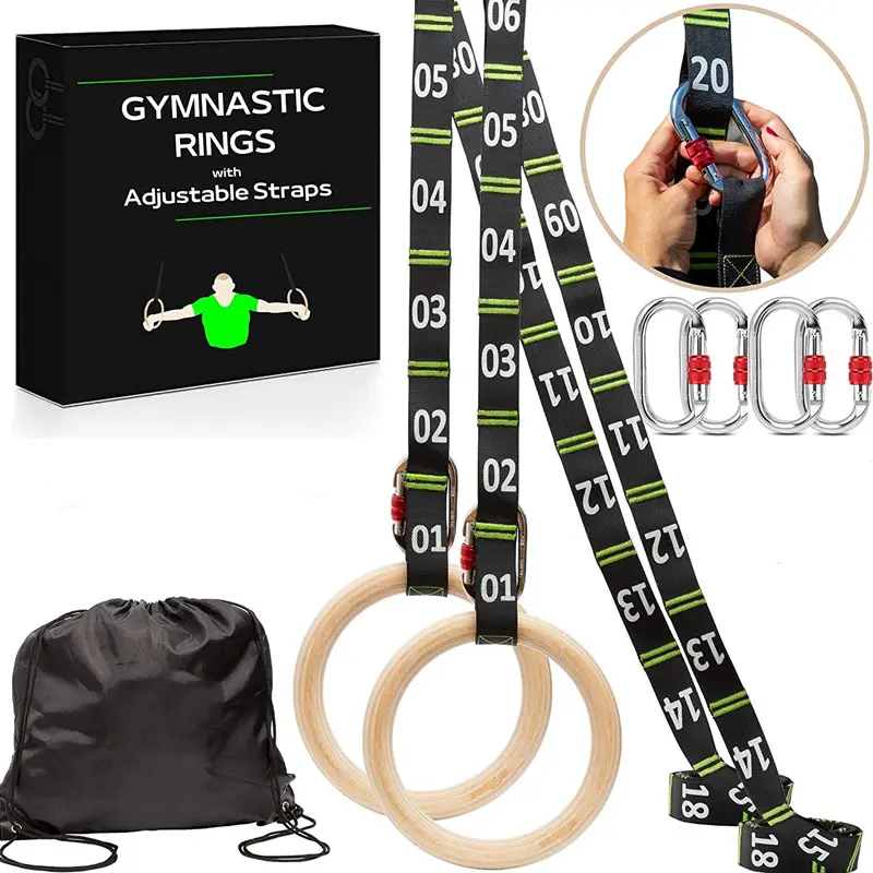 RL 1.1 "anelli per esercizi, anelli per ginnastica Dip Ring Training con cinghie regolabili